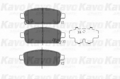 KAVO PARTS bp1022 -  Комплект тормозных колодок, дисковый тормоз